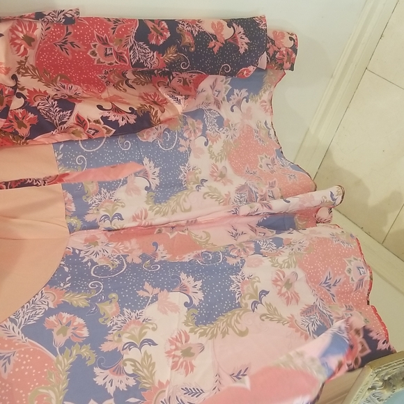 Alexia Admor High-low Ruffle Silhouette "Tala" Maxi Dress Pink/Mixed Print 6 NWT - Picture 10 of 11